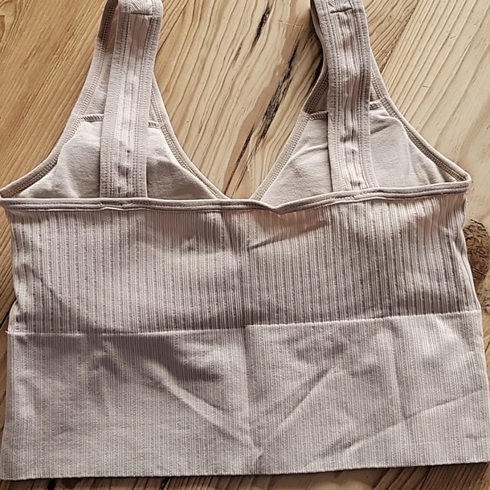 Nude Ribbed Bralette - Picture 2 of 3